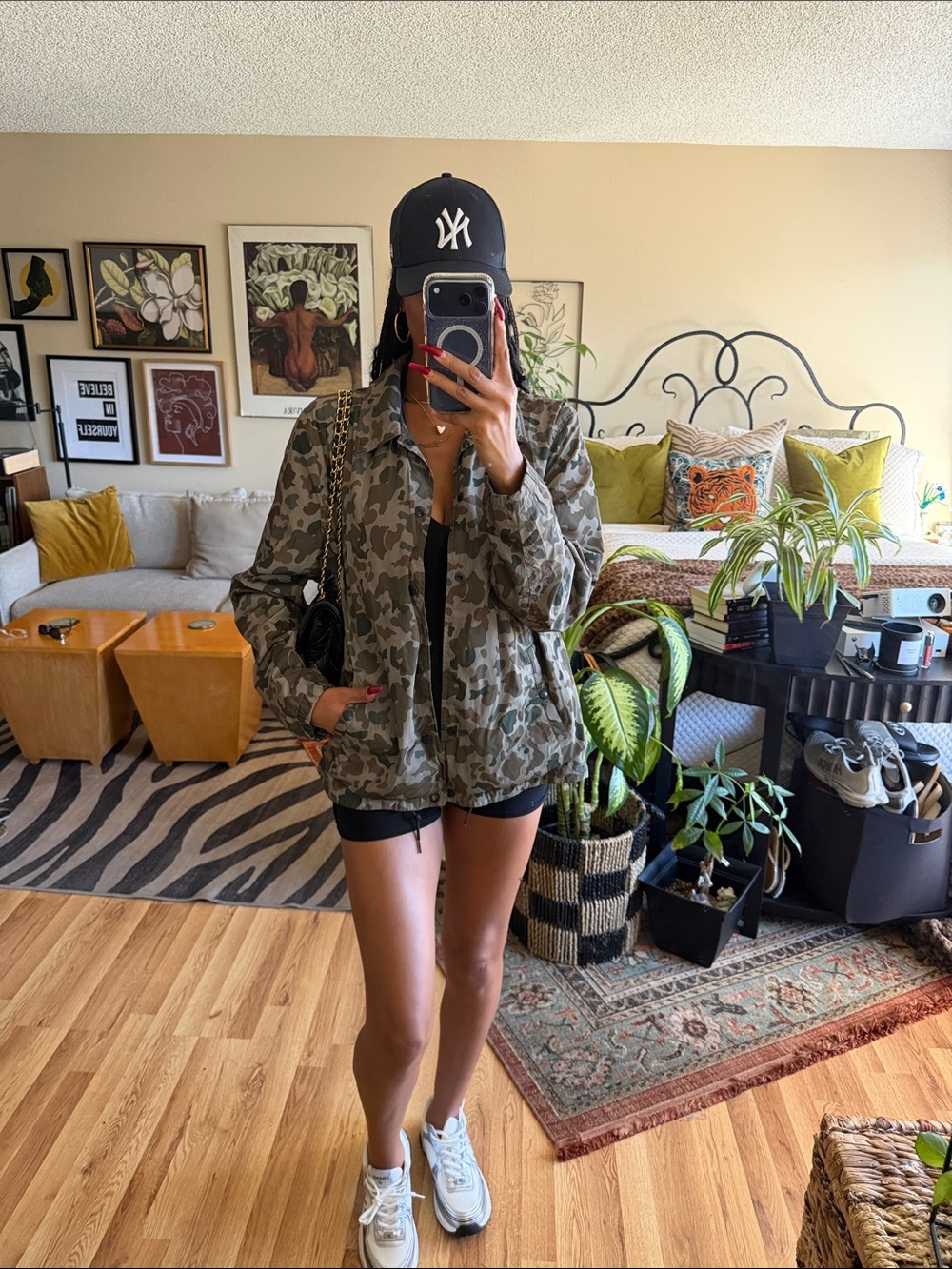 American Eagle Outfitters Camo Utility Jacket - Green/Brown/Tan